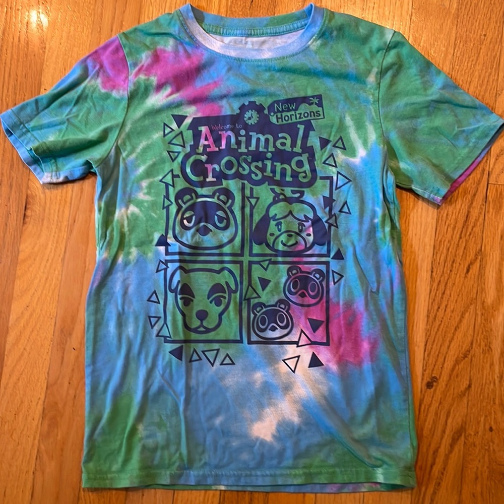 Nintendo Animal Crossing TyeDye shirt, YL
